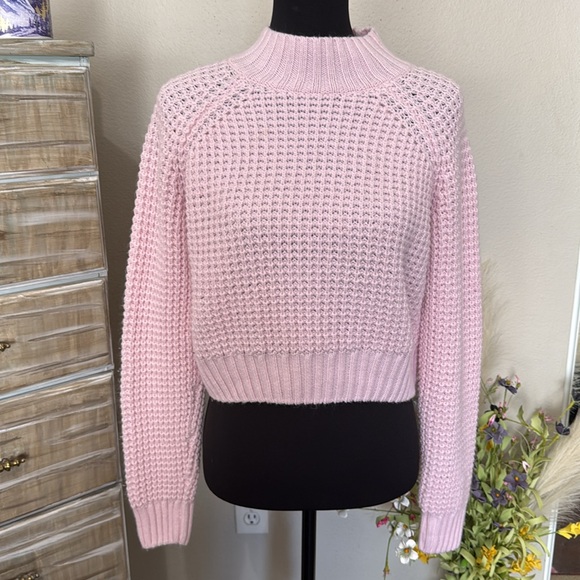 DIVIDED PINK KNITTED SWEATER - Picture 2 of 5